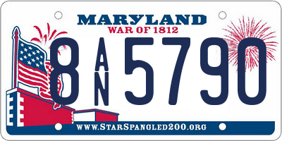 MD license plate 8AN5790
