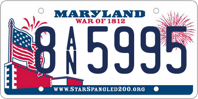 MD license plate 8AN5995