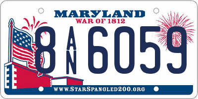 MD license plate 8AN6059