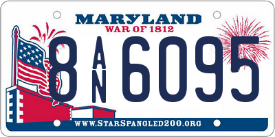 MD license plate 8AN6095