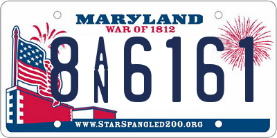MD license plate 8AN6161