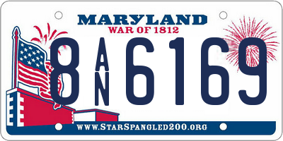 MD license plate 8AN6169