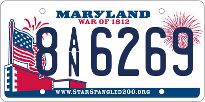 MD license plate 8AN6269