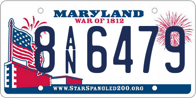 MD license plate 8AN6479