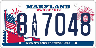 MD license plate 8AN7048