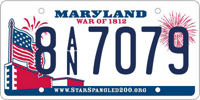 MD license plate 8AN7079