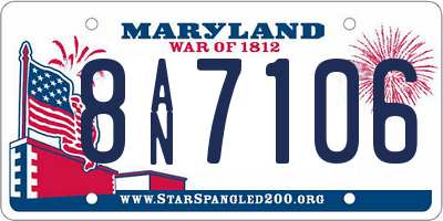 MD license plate 8AN7106