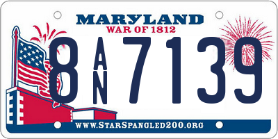 MD license plate 8AN7139