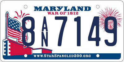 MD license plate 8AN7149