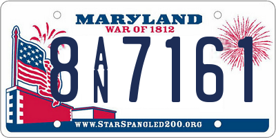 MD license plate 8AN7161