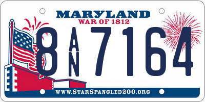 MD license plate 8AN7164