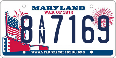 MD license plate 8AN7169