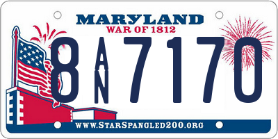 MD license plate 8AN7170