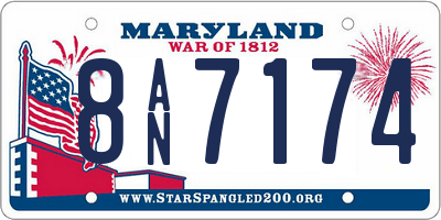 MD license plate 8AN7174