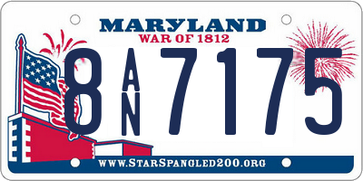 MD license plate 8AN7175