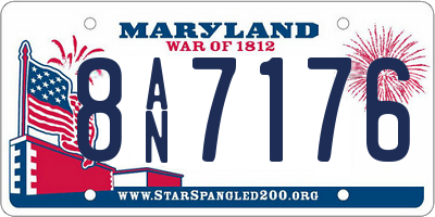 MD license plate 8AN7176
