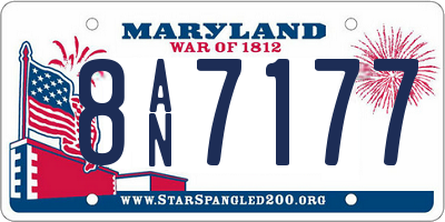 MD license plate 8AN7177