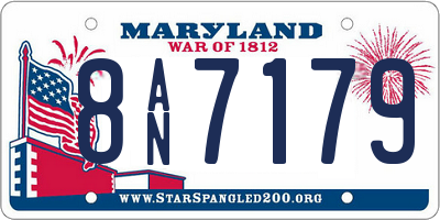 MD license plate 8AN7179