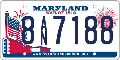 MD license plate 8AN7188