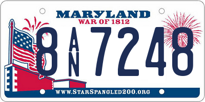 MD license plate 8AN7248