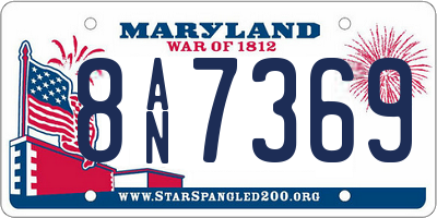 MD license plate 8AN7369