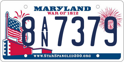 MD license plate 8AN7379