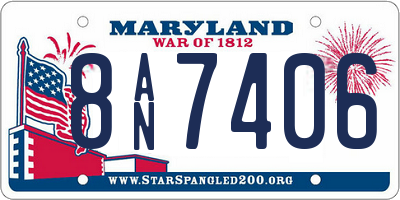 MD license plate 8AN7406