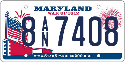 MD license plate 8AN7408