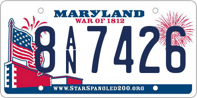 MD license plate 8AN7426