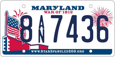 MD license plate 8AN7436