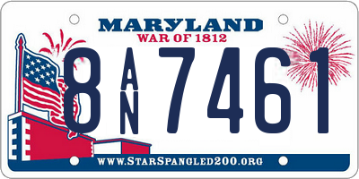 MD license plate 8AN7461