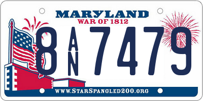 MD license plate 8AN7479