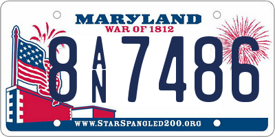 MD license plate 8AN7486