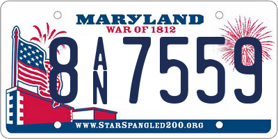 MD license plate 8AN7559