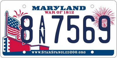 MD license plate 8AN7569