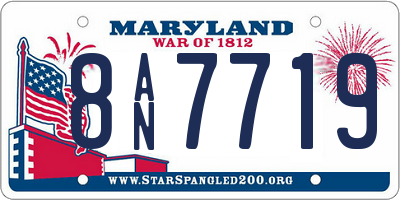 MD license plate 8AN7719