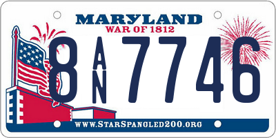 MD license plate 8AN7746