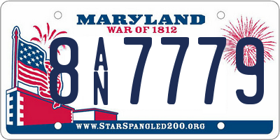 MD license plate 8AN7779