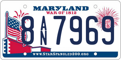 MD license plate 8AN7969
