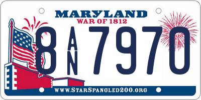 MD license plate 8AN7970