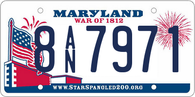 MD license plate 8AN7971