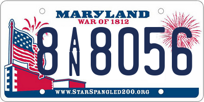 MD license plate 8AN8056