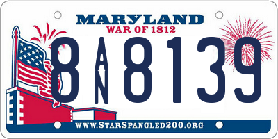 MD license plate 8AN8139