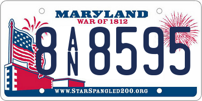 MD license plate 8AN8595