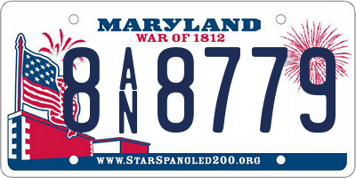MD license plate 8AN8779