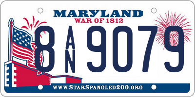 MD license plate 8AN9079