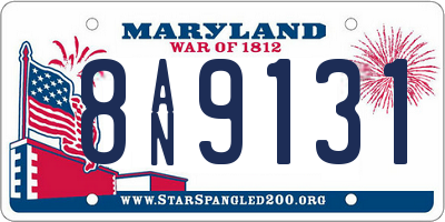 MD license plate 8AN9131