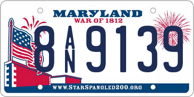 MD license plate 8AN9139