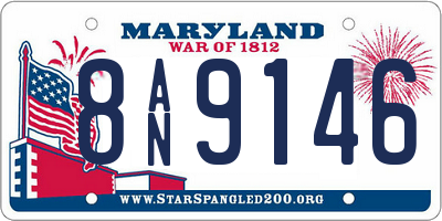 MD license plate 8AN9146