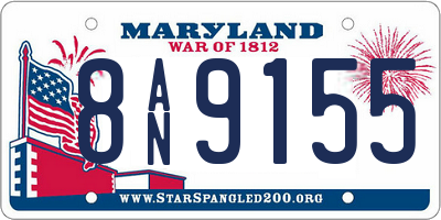 MD license plate 8AN9155